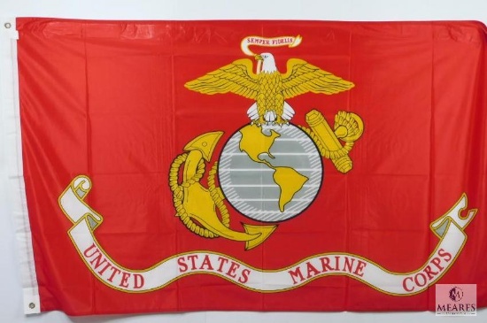 3'x5' United States Marine Corps Flag with Two Brass Grommets