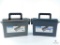 Two Empty Plastic Ammo Boxes