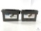Two Empty Plastic Ammo Storage Boxes
