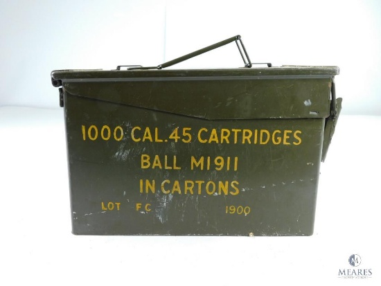 Empty Metal Ammo Can