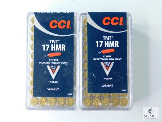 CCI 17HMR 17 GR JHP 100 Rounds