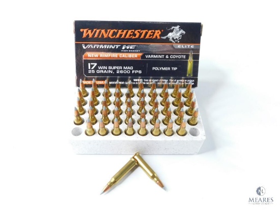Winchester Varmint 17 Win Super Mag 25G, 50 Rounds