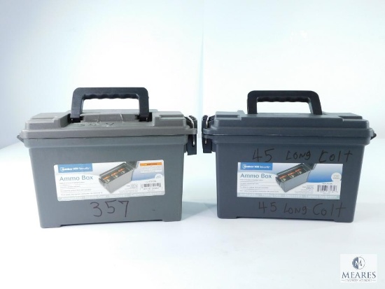 Two Plastic Ammo Boxes