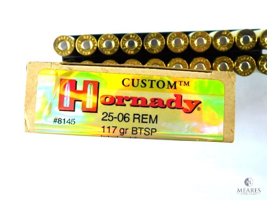 Hornady .25-06 Rem. 117 Gr. BTSP Custom Ammo - 20 Rounds