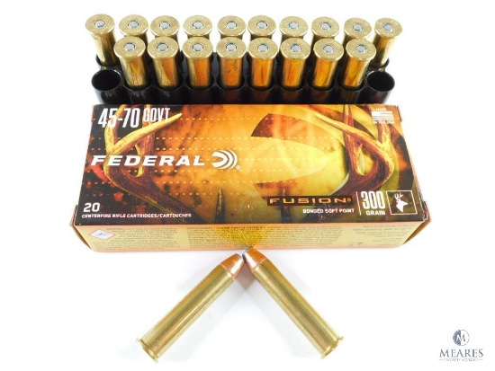 Federal .45-70 Govt. 300 Gr. Bonded Soft Point - 20 Rounds