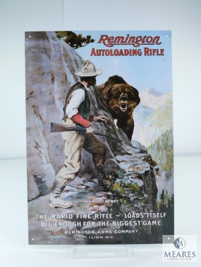 Remington Auto Loading Rifle Metal Size 16"X11"