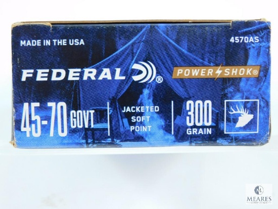 Federal 45-70 GOVT 300 GR Jacket Soft Point 20 Rounds