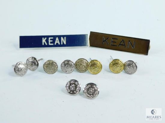 Kean Nametags with Mixed Uniform Buttons