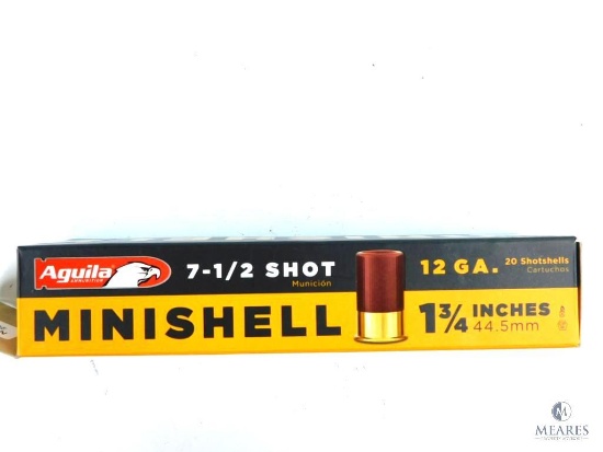 Aguila 7-1/2 Shot 12GA Minishell 1 3/4" 20 Rounds