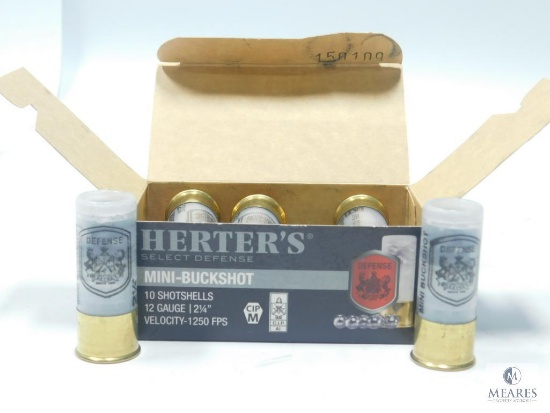 Herter's Select Defense 12GA 2 1/4" 1250FPS Mini Buckshot, 10 Rounds