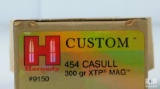Hornady 454 Casull 300GR XTP Mag 20 Rounds