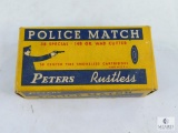 Peters Rustless Police Match 38 Special 148GR Wad Cutter, 45 Rounds