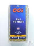 CCI 17 HMR FMJ 20GR, 50 Rounds