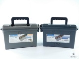 Two Empty Plastic Ammo Boxes