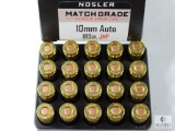 Nosler 10mm Auto 180 Gr. JHP - 20 Rounds
