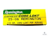 Remington .25-06 Rem. 100 Gr. Core-Lokt PSP Ammo - 20 Rounds