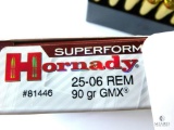 Hornady .25-06 Rem. 90 Gr. GMX Superformance Ammo - 20 Rounds