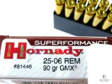 Hornady .25-06 Rem. 90 Gr. GMX Superformance Ammo - 20 Rounds