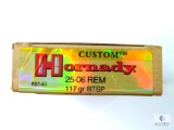Hornady .25-06 Rem. 117 Gr. BTSP Custom Ammo - 20 Rounds