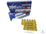 Fiocchi .380 ACP 95 Gr. FMJ Ammo - 78 Rounds
