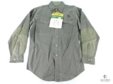 New Remington Cotton Canvas Long Sleeve Shirt Size Medium