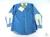 New Remington Denim Long Sleeve Shirt Size Medium