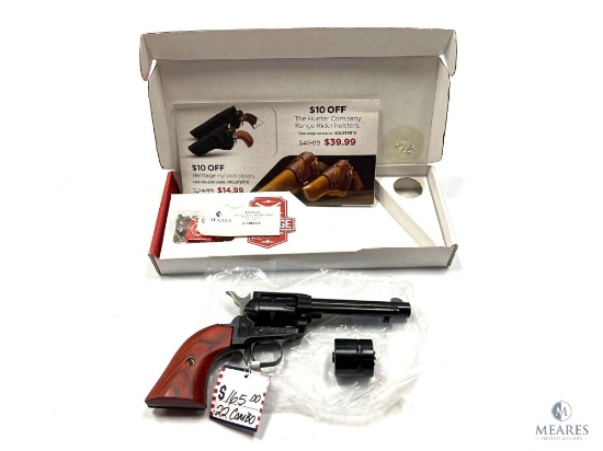 NEW Heritage Mfg HXRR22MB4 Cocobola .22LR/WMR Combo Revolver (4501)