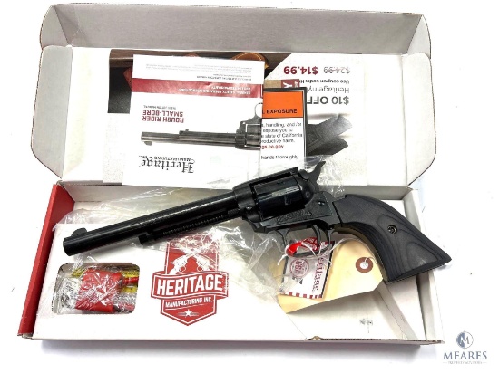 NEW Heritage Mfg Black on Black .22 LR 6-shot Revolver (4499)