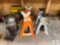 Two Sets of Jack Stands with Bottle Jacks
