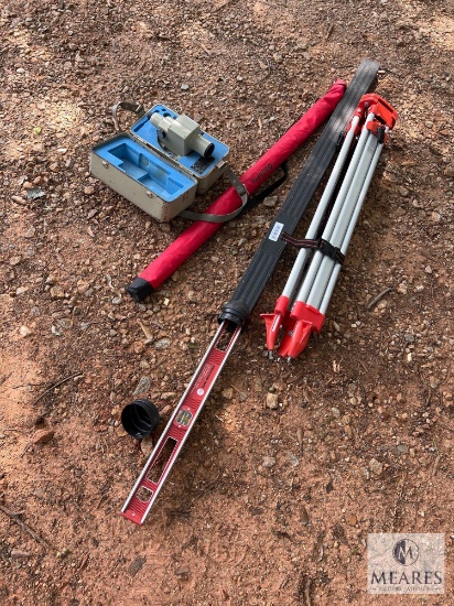 THS Auto 31 Transit with Tripod and Measuring Rod