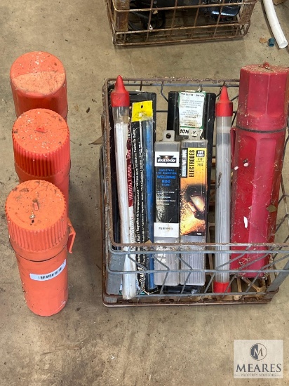 Mixed Lot of Welding Rods and Rod Holders