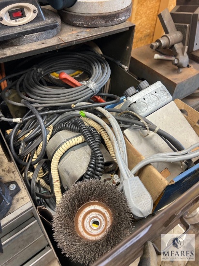 Four Storage Drawers with Hand and Power Tools