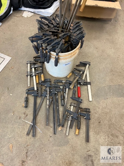 Large Lot of Cabinet and Adjustable Clamps