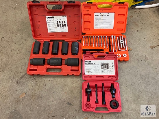 OEM Axle Nut Socket Set, Steering Wheel Puller and Pulley Puller/Installer Kit