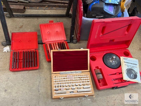SUPERFINISHER Mill Model, Gage Block Set and Two Block Sets