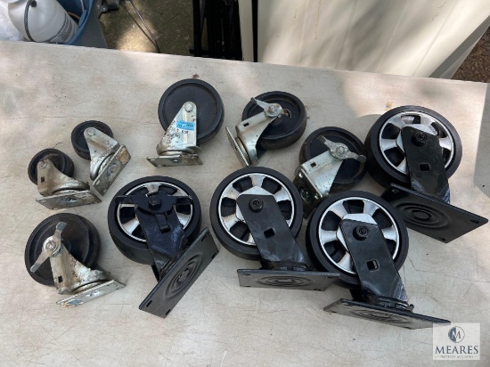 Large Lot of Casters in Various Sizes