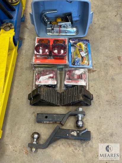 Trailer Parts Lot: Hitches, Receivers, Lights