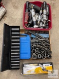 Mixed Lot of Pneumatic Tools, Impact Sockets and Chisels