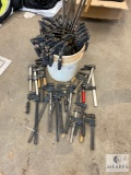 Large Lot of Cabinet and Adjustable Clamps