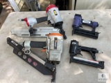 Group of Four Pneumatic Nail Guns