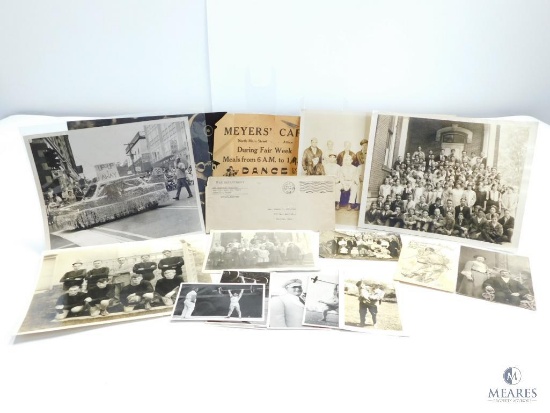 Mixed Lot of Vintage Black and White Photographs and Advertising