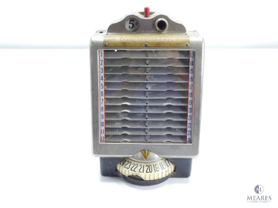 Wurlitzer Wallbox Victory Glass, Model 3031, Serial Number 1066259