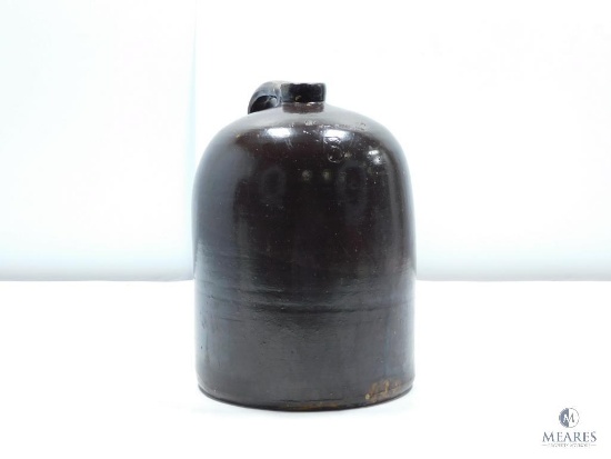 Antique Fort Dodge Brown Glazed Stoneware 3-gallon Jug