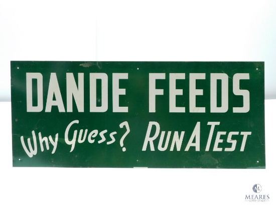 Single-sided Tin Lithograph Dande Feeds, Why Guess? Run a Test Sign - SCIOTO Sign Co
