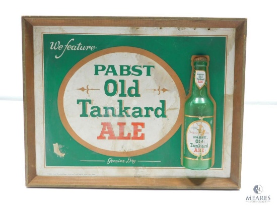 Framed Pabst Old Tankard Ale Printed Sign - P-335 Pabst Brewing Company