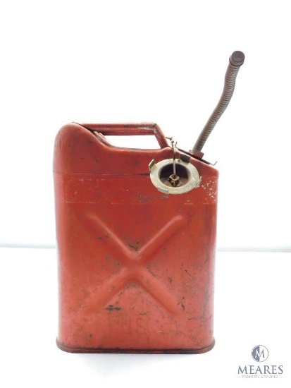 Vintage US Military Jerry Can With Spout