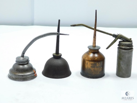 Four Vintage Oil Cans
