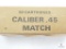 50 Cartridges Caliber .45 Match