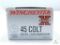 20 Rounds Winchester Super X .45 Colt 255 Grain Lead Round Nose