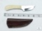 New Fixed Blade Hunter with Leather Sheath
